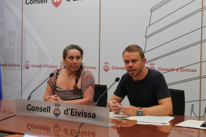 David Ribas i Viviana de Sans, a la roda de premsa d'aquest matí.