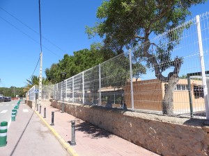 La nova tanca de l’escola Mestre Lluís Andreu.