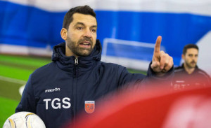 Tito García Sanjuán, durante su etapa en el FC Legirus Inter, de la Segunda finalndesa.