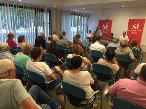 Els socialistes celebraren ahir l'acte electoral a Puig d'en Valls.