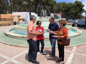 Los candidatos socialistas, Sofía Hernanz y Toni Costa.