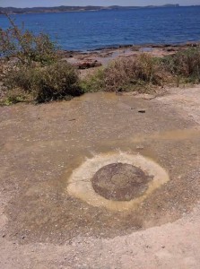 Imagen del vertido registrado en la zona de Caló d'es Moro. Foto: Álvaro García.