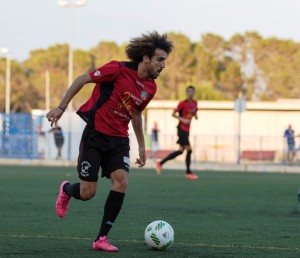 Willy, autor del gol del triunfo del Formentera, en el partido ante el San Rafael. Foto: F. Pitiuso.