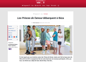 Los protagonistas del reality 'Les Princes de l'amour'.