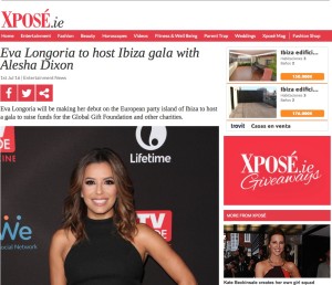 Imagen de Eva Longoria en la publicación Exposé.ie