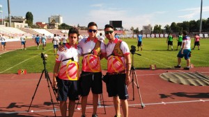 Iván Marí, a la izquierda, junto a Daniel Castro y Pablo Acha.