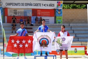 Bora Göker ocupó el primer puesto del podio en menores de 14 años.