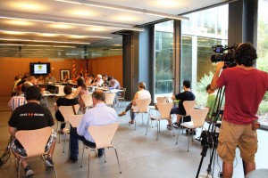 Una imagen del Pleno de Santa Eulària celebrado en el Palau de Congressos.