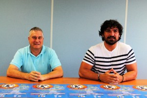 Antonio Piqueras y Agustín Perea durante la presentación del Ibiza Top-3.