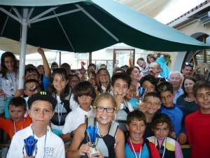 Una imagen de la entrega de premios del Trofeo de vela de Talamanca.