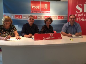 Els representants del grupo socialista de Santa Eulària.