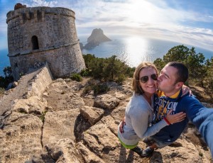 El 'selfie' ganador del concurso de promoción de Ibiza en temporada baja.