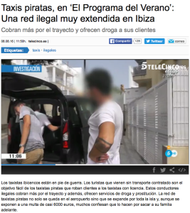 Imagen del reportaje que se emitió ayer en Tele5 en  'El programa del Verano'.