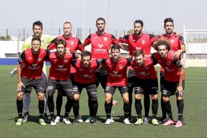 Once del Formentera en un partido de Liga