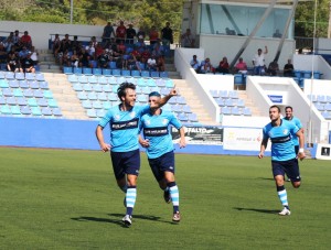 Víctor Galera celebra su gol que, además, significó la victoria para el 'City'.