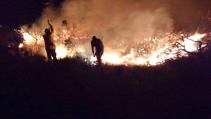 Las labores de extinción continúan a esta hora. (Fotografía: Twitter Consell de Formentera).