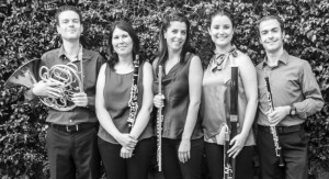 Els integrants del quintet de vent Quatro +1. 