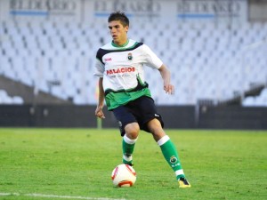 Ramón Arcas, en su etapa con el Racing de Santander, con el que llegó a debutar en Primera.