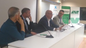 Roberto San Esteban, presidente de AVAT, durante la clausura de un Congreso sobre vivienda vacacional celebrado en septiembre en Ibiza. 