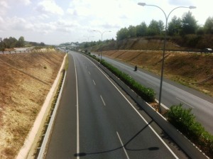 Imagen de la carretera de Sant Antoni.