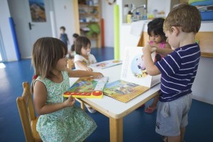 Els alumnes d'una de les escoletes de Formentera.