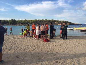 Los hechos han ocurrido esta tarde en Cala Bassa. Foto: Ibiza Producciones