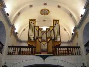 Una imagen del espectacular órgano de la iglesia de Sant Josep.