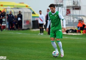 Luis Madrigal, nuevo jugador de la Peña Deportiva, en un partido con el Betis B. Foto: Betis Web