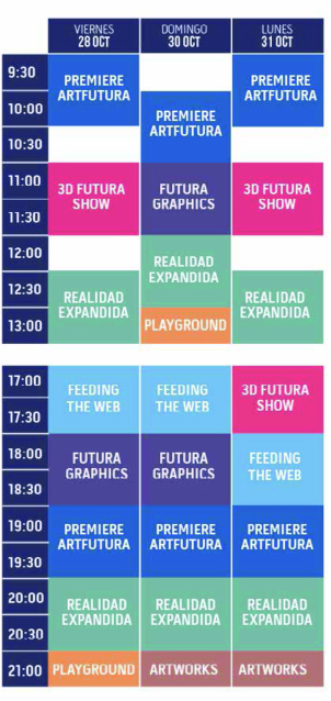 Los horarios de los pases públicos del festival.