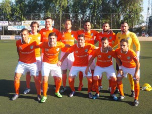 Once del Ciudad de Ibiza antes del partido. Foto: Fútbol Balear