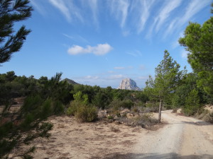 Zona donde se proyecta la construcción de la mansión, junto al Observatorio de Cala d'Hort. Foto; Agrupacion Astronómica de Eivissa. 