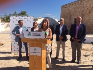 La presidenta del Govern, Francina Armengol, en Formentera.