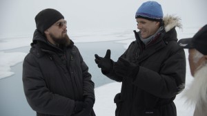 Entrevista de Leonardo Di Caprio con Paul Rose en el Ártico para el documetal. Foto: National Geographic 