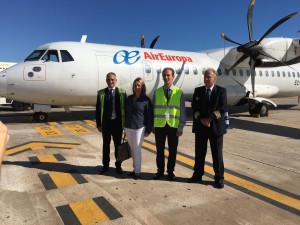 La pasajera ha aterrizado a bordo de un vuelo de Air Europa procedente de Palma de Mallorca.