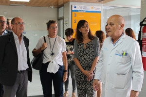 Patricia Gómez ha visitado esta mañana el hospital de Can Misses.