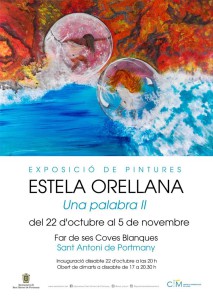 Imagen del carte de la exposición de Estela Orellana. 