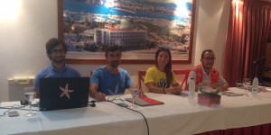 Imagen de la rueda de prensa celebrada hoy.