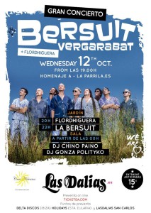 El cartel del concierto de 'La Bersuit'.