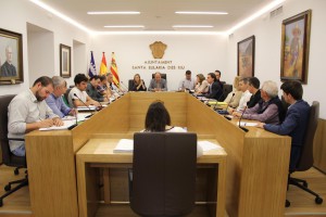 Imagen del pleno de Santa Eulària.