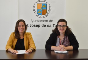 La concejala de Educación, María José Guisado, y la de Bienestar Social, Ana Ribas.