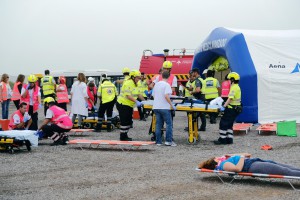 Este simulacro general de accidente aéreo se ha desarrollado sin causar ninguna afección a la operativa normal del aeropuerto.