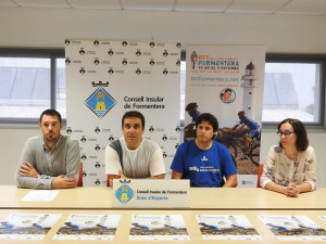 Imatge de la presentació de la volta BTT a Formentera. 