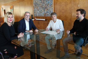 Díaz amb Vicent Torres i Josep Torres, arquitecte funcionari de carrera.