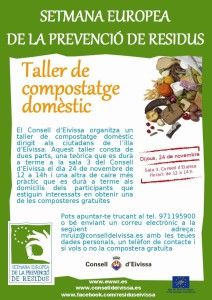 Cartell del taller de compostatge domèstic.