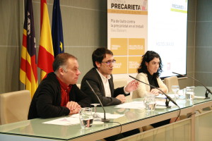 El conseller de Trabajo, Industria y Comercio, Iago Negueruela, durante la rueda de prensa de esta mañana.