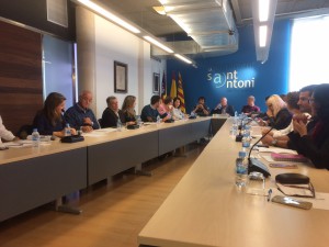 Un momento de la sesión plenaria del Ayuntamiento de Sant Antoni.