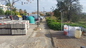 Vila comença les obres de construcció de la vorera del carrer Campanitx.