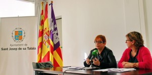 Paquita Ribas i Alicia Sánchez, aquest matí.