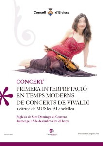 Cartell del concert del proper diumenge.