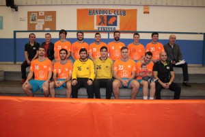 Plantilla del HC Eivissa durante su presentación